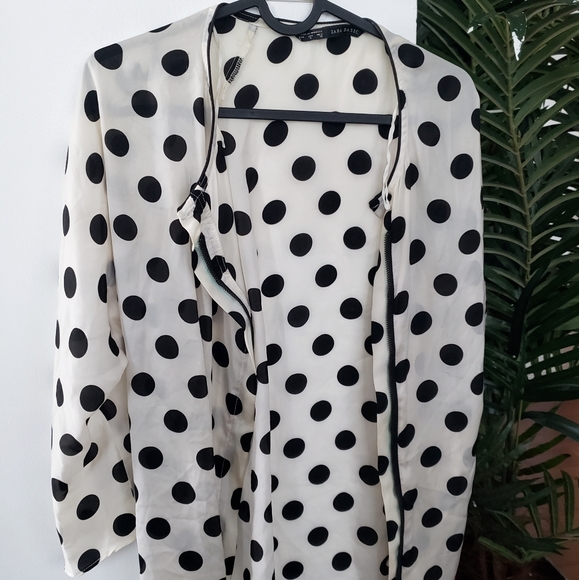 Zara Basic polka dot blouse - Picture 1 of 4